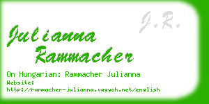 julianna rammacher business card